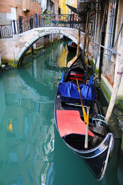 Gondola Velencében Olaszország — Stock Fotó