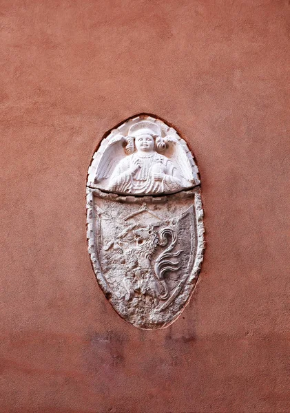 Ancient Relief Saint George Lion Venice Wall — Stock Photo, Image
