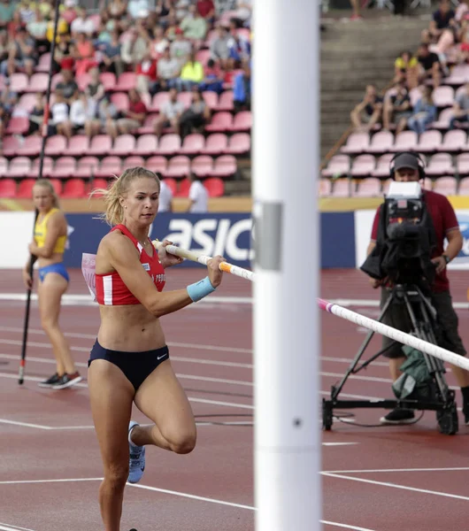Tampere Finland July Amalie Svabikova Czech Republic Win Gold Medal — Stock Photo, Image
