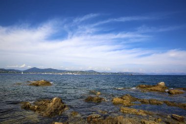 St. Tropez'de Akdeniz kıyıları, Provence, Fransa
