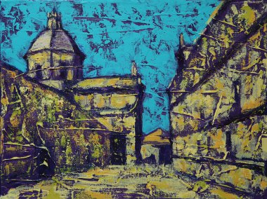 Salamanca İspanya 'daki Las Agustinas Convento de la Purisima' nın sanat eseri.