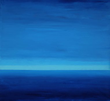 Soyut okyanus sanatı deniz manzarası resmi