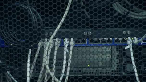 З'єднання на мережевому сервері . — стокове відео