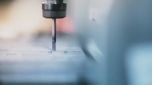 Fresadora CNC de metalurgia — Vídeos de Stock