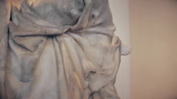 Estatua en el Museo — Vídeo de stock