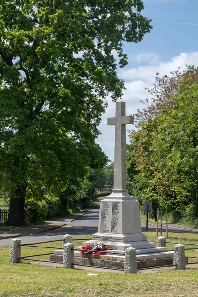 Mémorial Guerre Anglais Dans Village — Photo