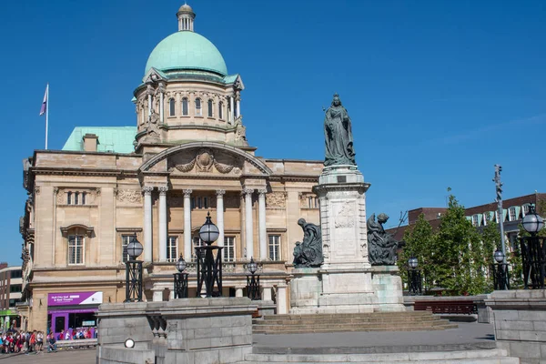 Hull Yorkshire Juni 2018 Hull City Hall Med Drottning Victoria — Stockfoto