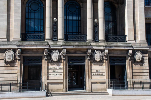 Hull Yorkshire Reino Unido Junho 2018 Frontage Guildhall Centre Local — Fotografia de Stock