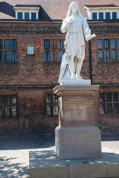 Standbeeld Van Andrew Marvell Hull Yorkshire — Stockfoto