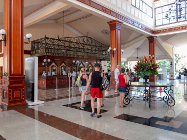 Ocho Rios Jamaika -1 Şubat 2019: büyük Karayipler resort Otel'in lobi