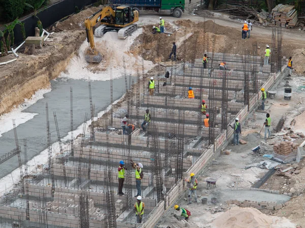Ocho Rios Jamaica Februar 2019 Bauarbeiten Für Fundamente Von Hotelzimmern — Stockfoto