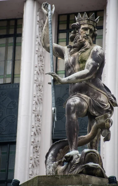 Standbeeld Van Neptunus Durham — Stockfoto