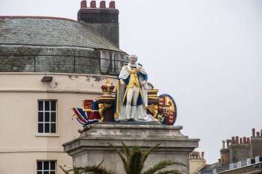 George üçüncü Jubilee heykeli Weymouth Dorset Ingiltere üst