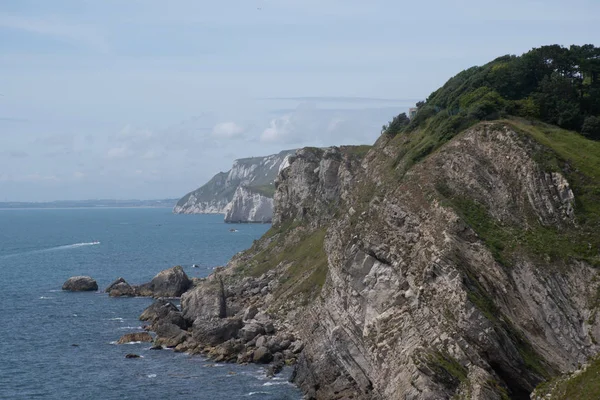 Dorset Jurassaic Coast Güney Ngiltere Boyunca Kayalıklar — Stok fotoğraf