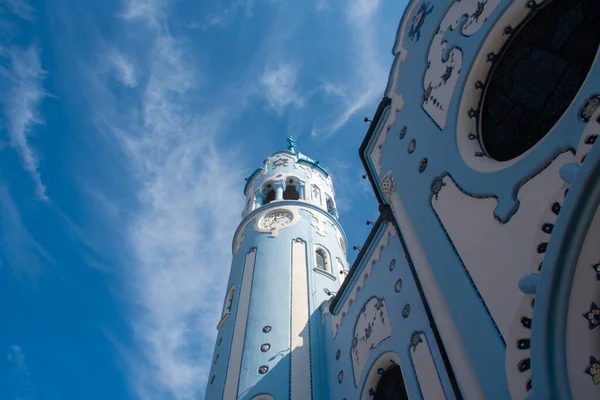 Mavi Kilise Bratislava Nın Dramatik Manzarası — Stok fotoğraf