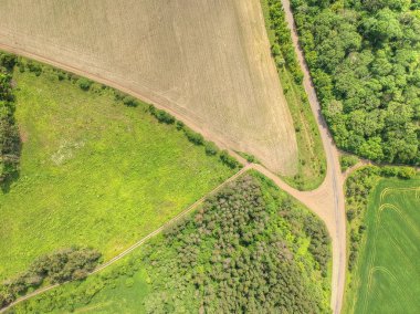 Kırsal havadan görünümü