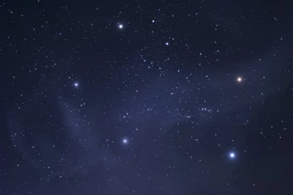 奥里加星座闪亮的星辰 免版税图库照片