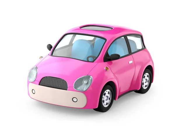 Kleines nettes rosa Auto — Stockfoto