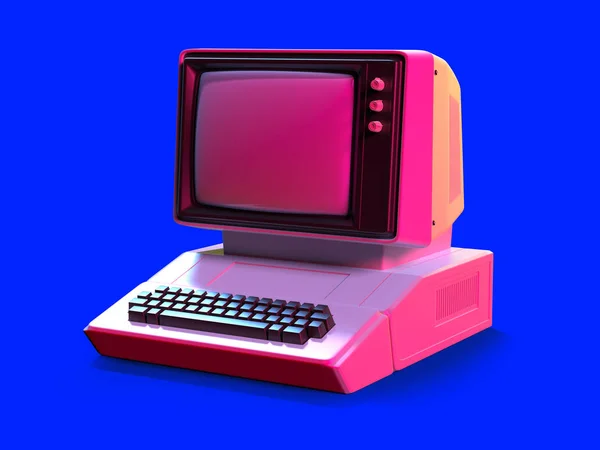 Personal computer van de stijl van de jaren 80 — Stockfoto