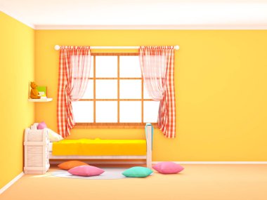 Çocuk şirin düz Oda