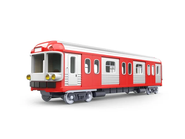 Metrô trem 3d — Fotografia de Stock