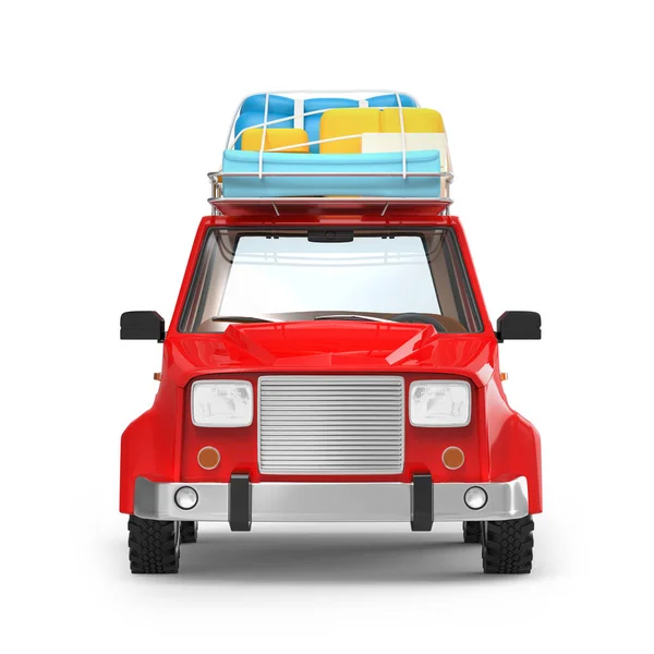 Suv Abenteuer Cartoon Front — Stockfoto