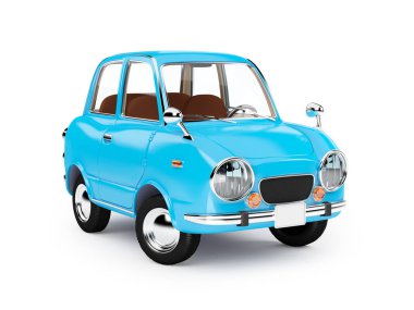 Retro araba 1960 çizgi film