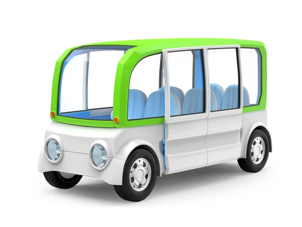 Futuristic Van Concept Isolated White Illustration — Stock Photo, Image