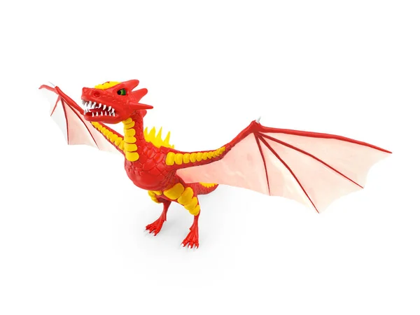 Dragon risen 3d — Stock Photo, Image