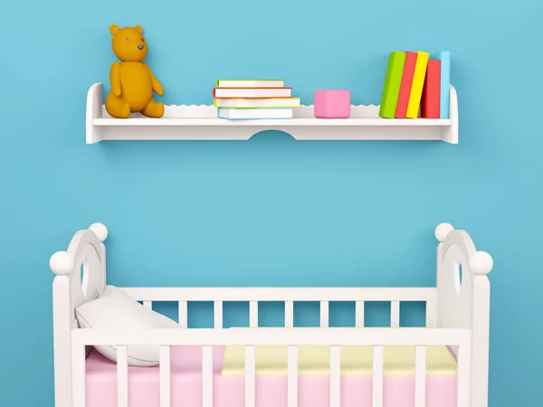 Φόντο υπνοδωμάτιο του μωρού — Φωτογραφία Αρχείου