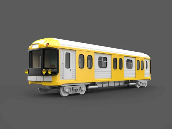 Поезд метро 3d — стоковое фото