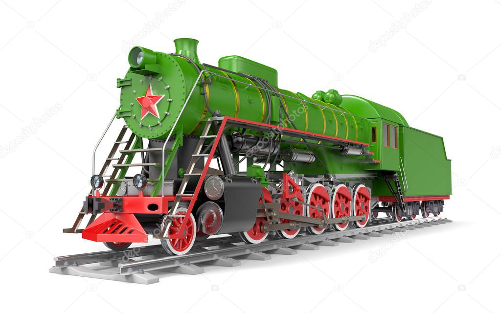 old russian steam train