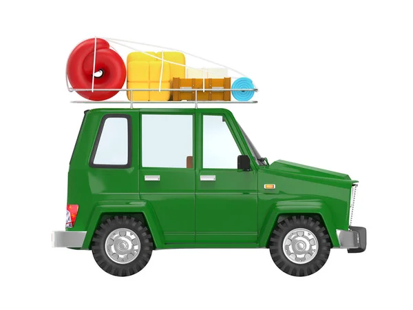 SUV приключенческий мультфильм — стоковое фото