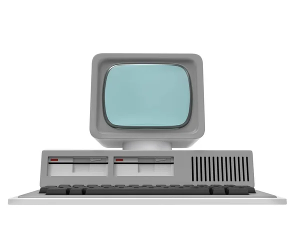 Old personal computer front — Stock Photo, Image