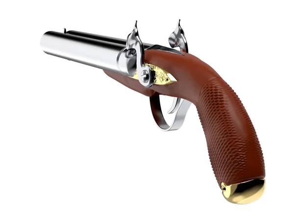 Pistola caçador howdah velho 3d — Fotografia de Stock