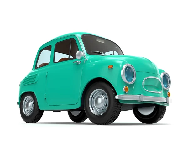 Car retro small cartoon bunchy — Stock Photo, Image