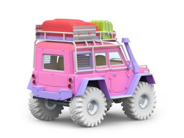 SUV off-road ve çizgi film