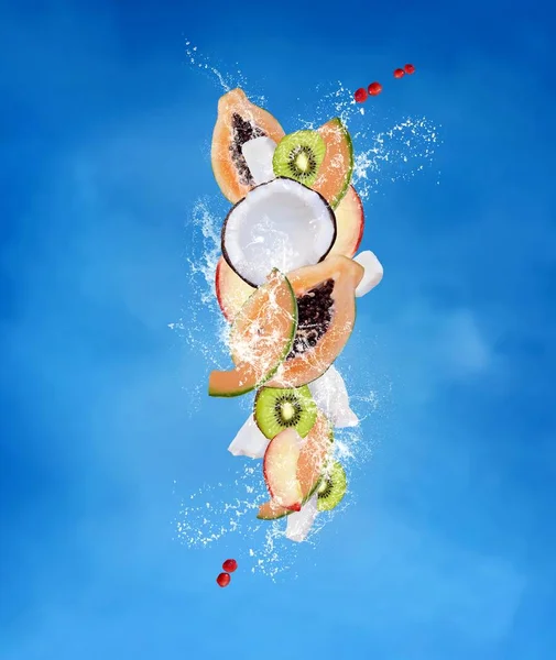 Sommar Och Vårtid Frukt Serie Färsk Tropisk Frukt Illustration — Stockfoto