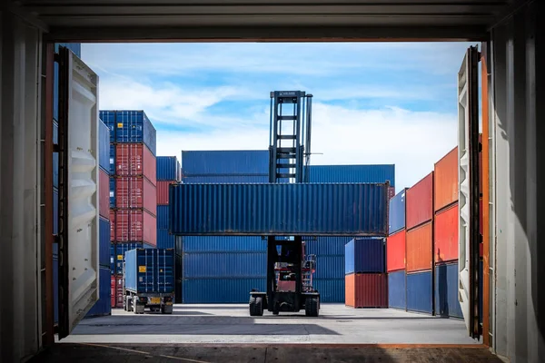 Logistik Import Export Hintergrund Business Logistic Konzept Import Und Export Stockfoto