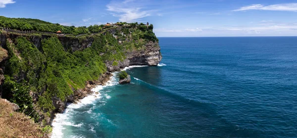 Bali Pejzaż Piękny Świątyni Uluwatu Indonezja — Zdjęcie stockowe