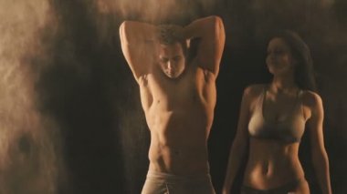 Un partikülleri güzel çift