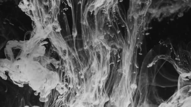 抽象のインクが水で流れる — ストック動画