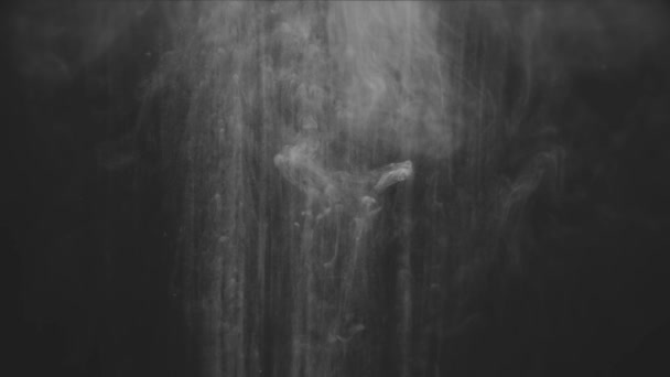 Abstrakta bläck flyter i vatten — Stockvideo