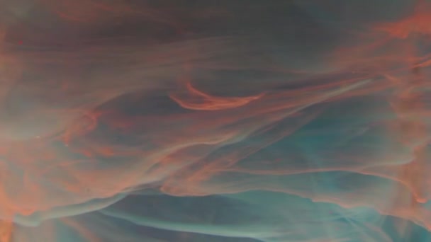 Абстрактная краска, вращающаяся в воде — стоковое видео