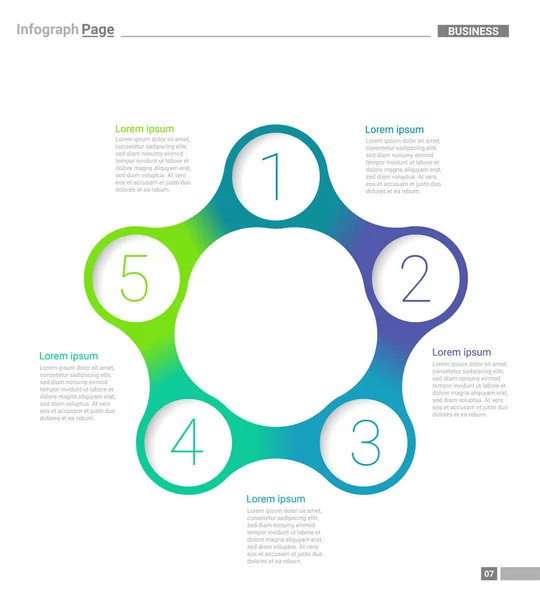 用于企业的 Infograph Blob — 图库矢量图片