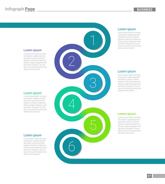 用于企业的 Infograph 循环组件 — 图库矢量图片