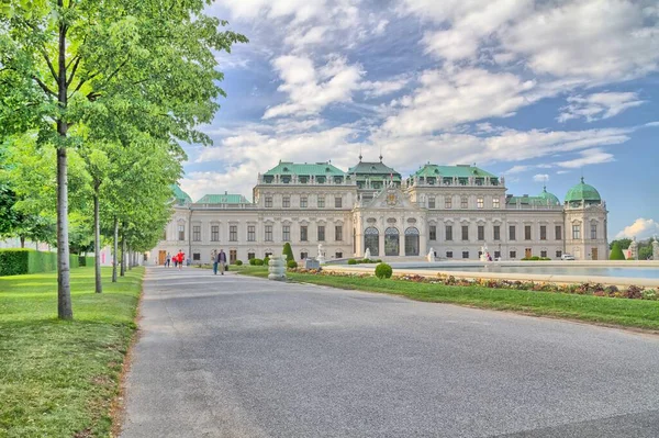 Palacio Belvedere Viena Austria Día Soleado — Foto de Stock