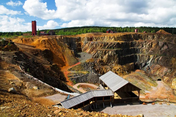 Área Mineração Grande Montanha Cobre Falun Suécia Patrimônio Mundial Unesco — Fotografia de Stock