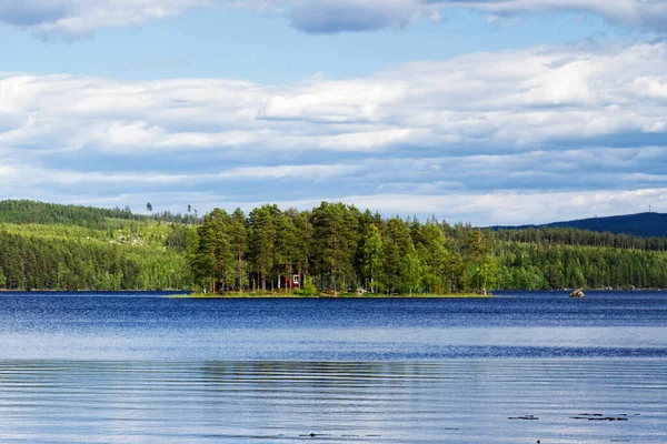 Panorama Swedish Lake Summer Time — Stock Photo, Image