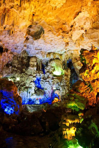 Colorful Cave Walls Formed Natural Rock — Stock Photo, Image